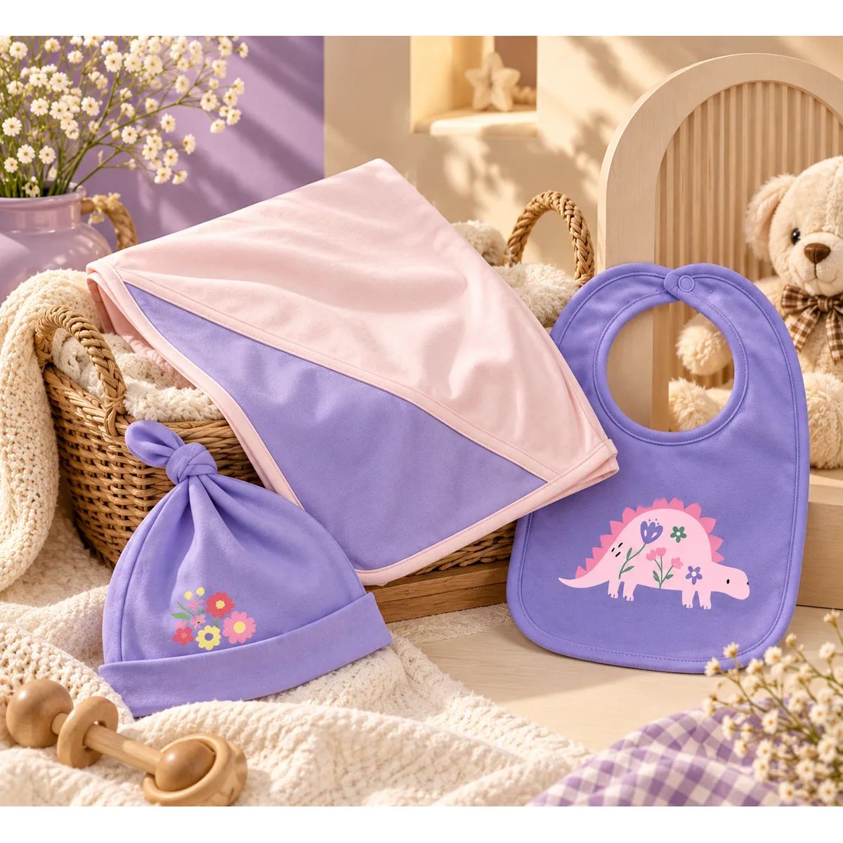 Kids Affordable Collection 2026: Kids Minnie Minors Bibs, Sheet and Caps